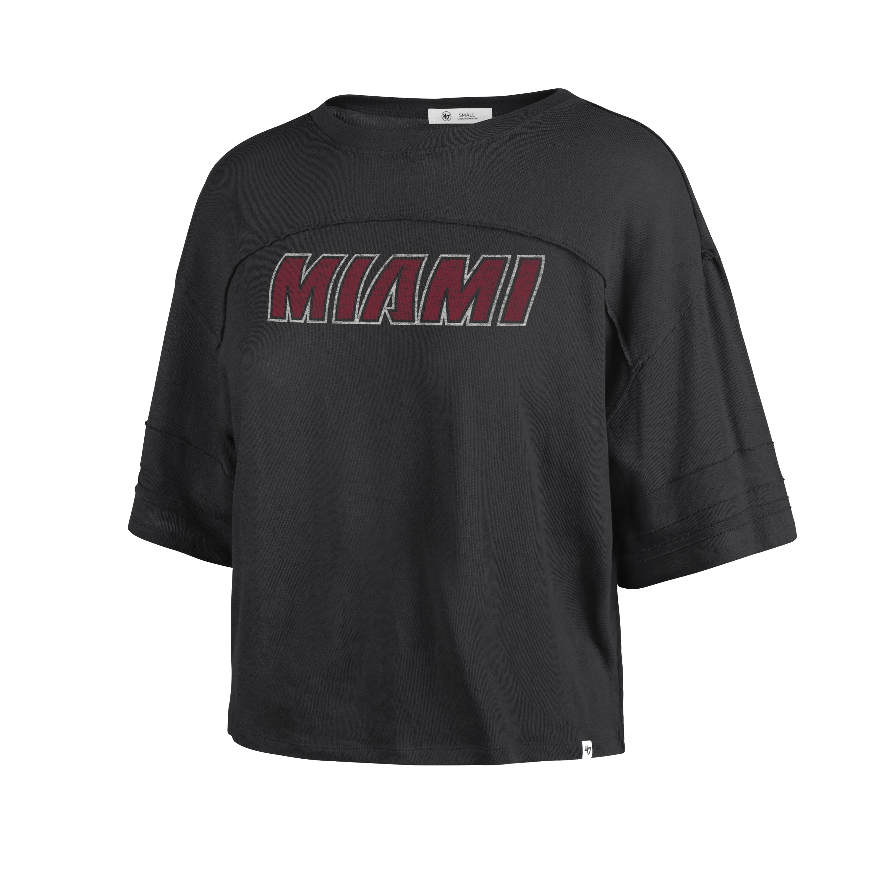 '47 Brand Miami HEAT Wordmark Women's Crop Tee