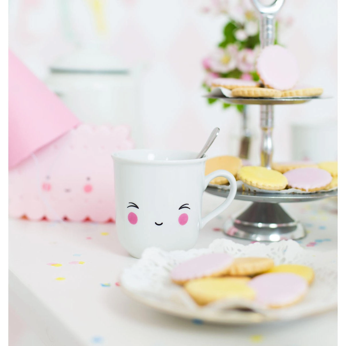 A Little Lovely Company Set of 2 Thirs-Tea Fun