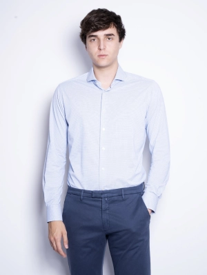 Active Shirt Micro Patterned Light Blue