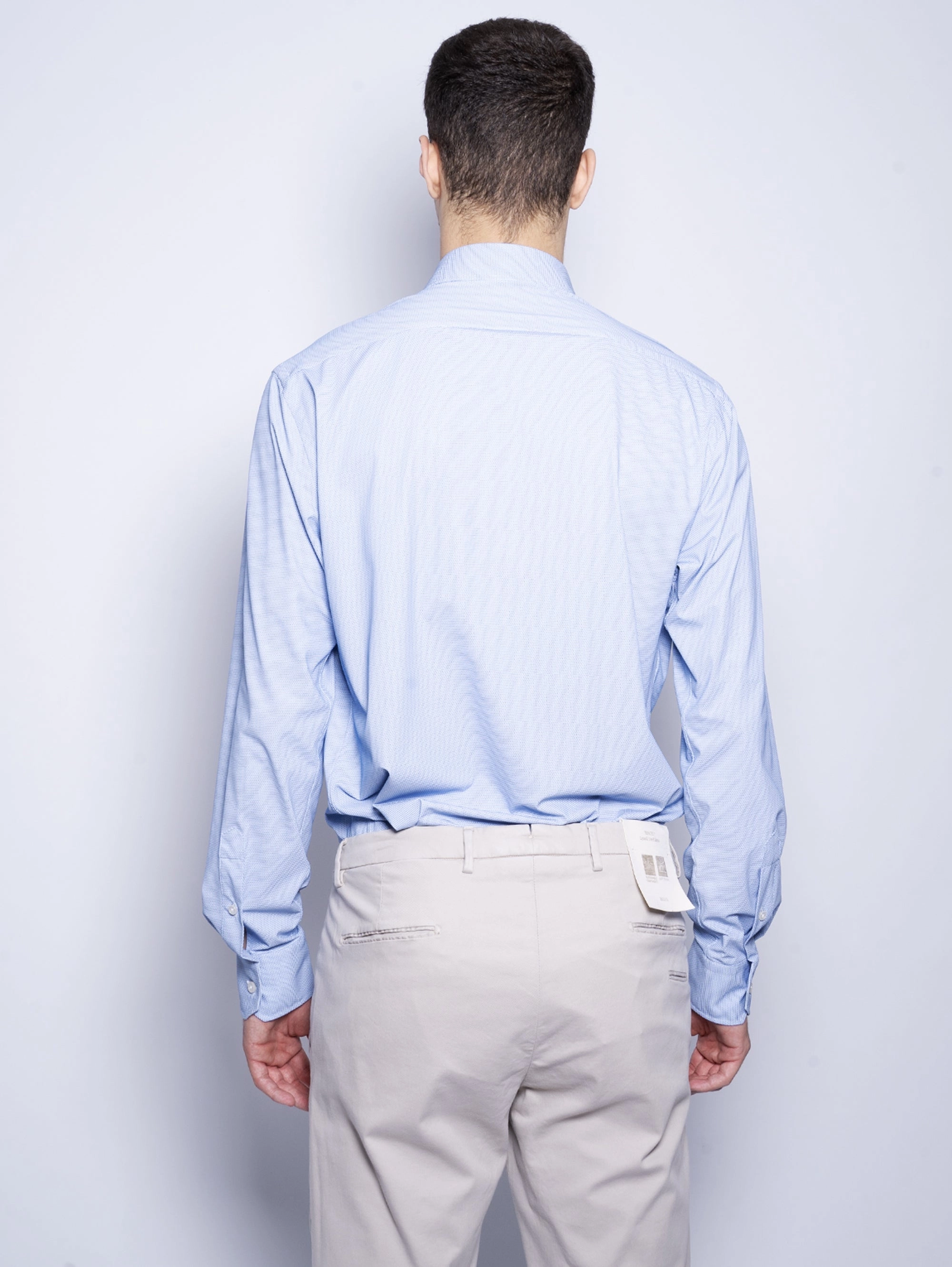 Active Shirt Micro Patterned Light Blue
