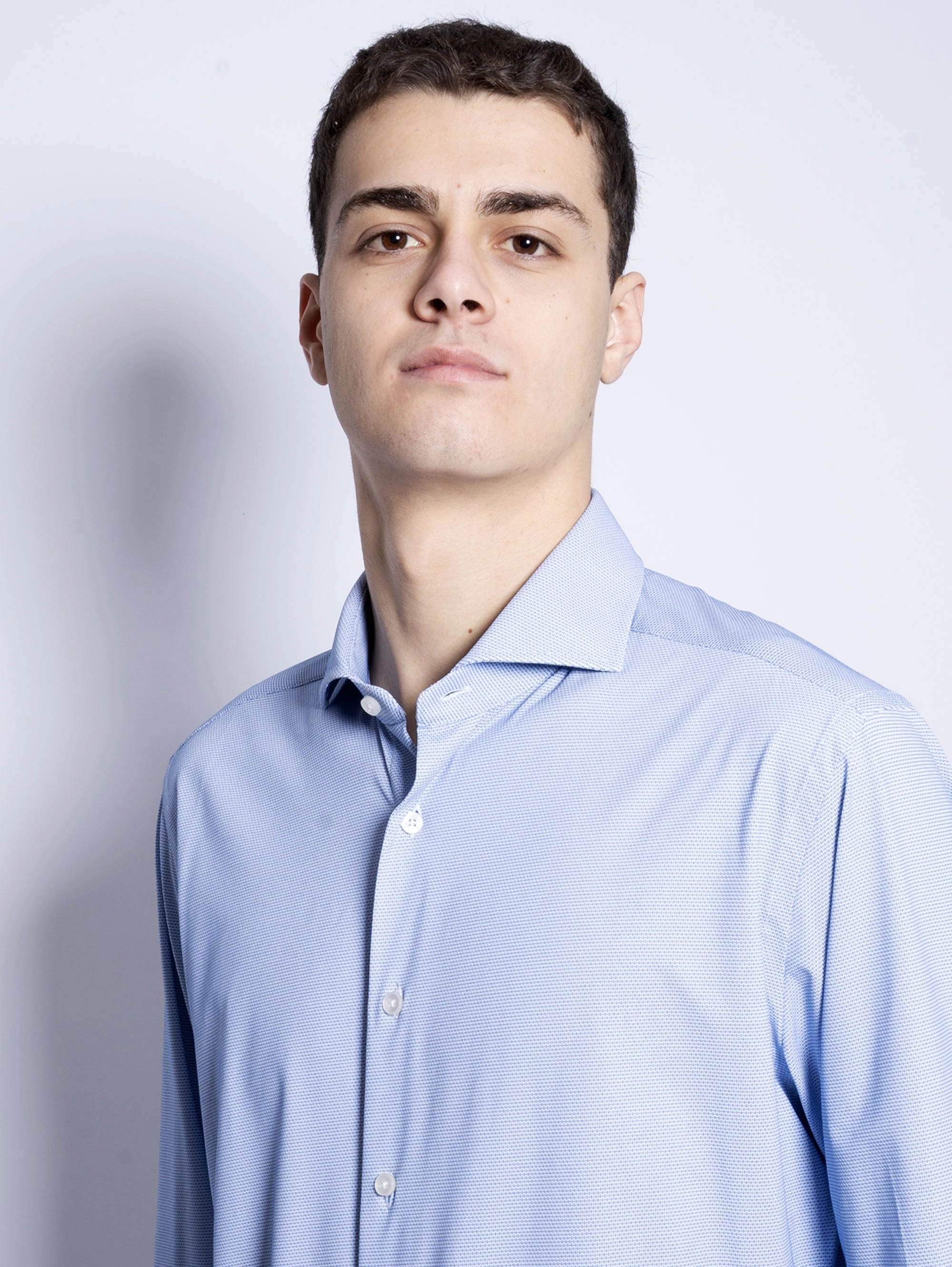 Active Shirt Micro Patterned Light Blue