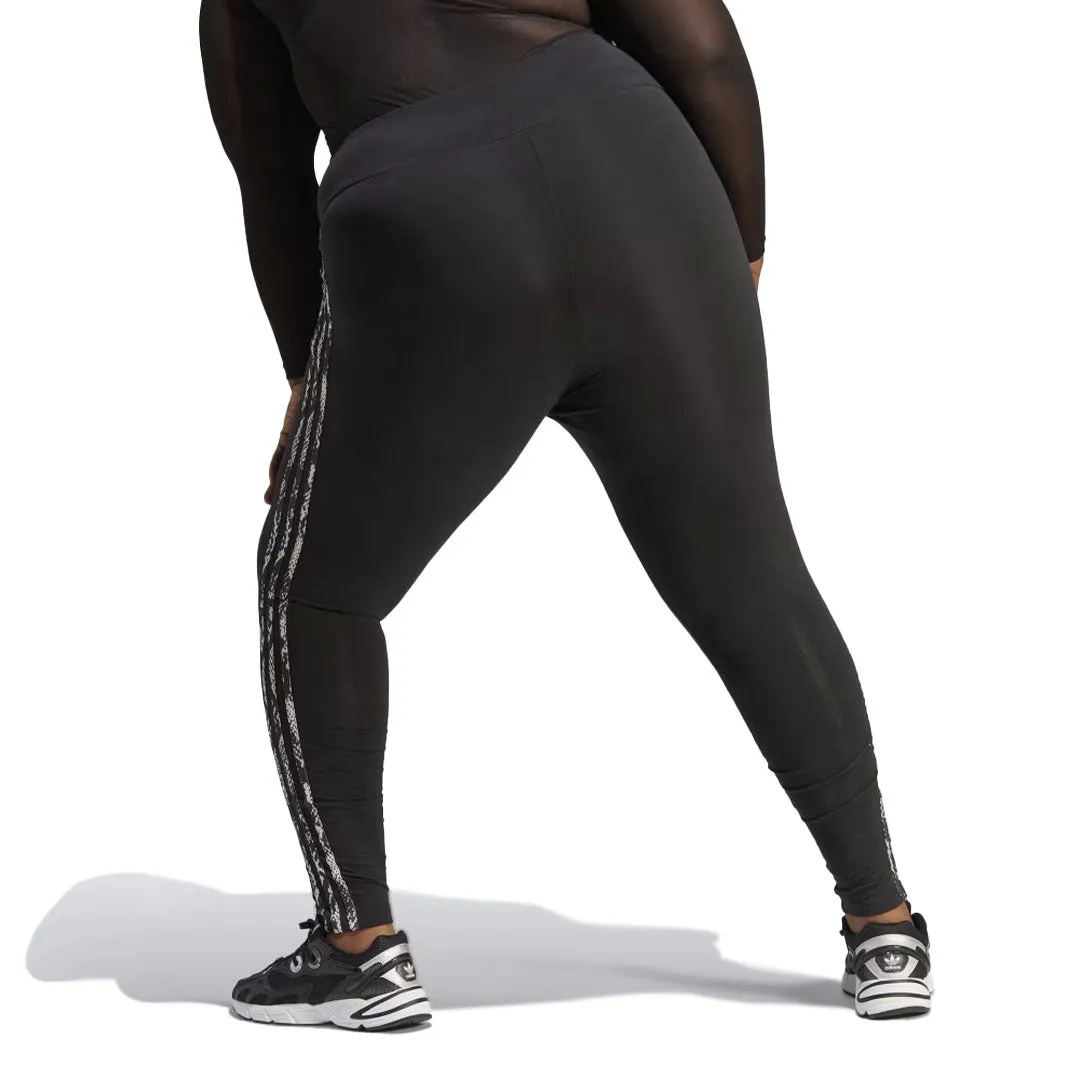 adidas - Women's 3-Stripes Print Leggings (Plus Size) (IB8795)