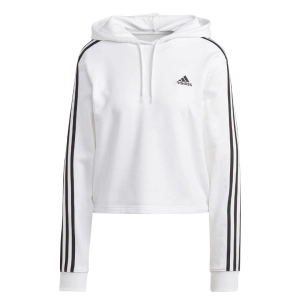 adidas - Women's Essentials 3-Stripes French Terry Crop Hoodie (IC9912)