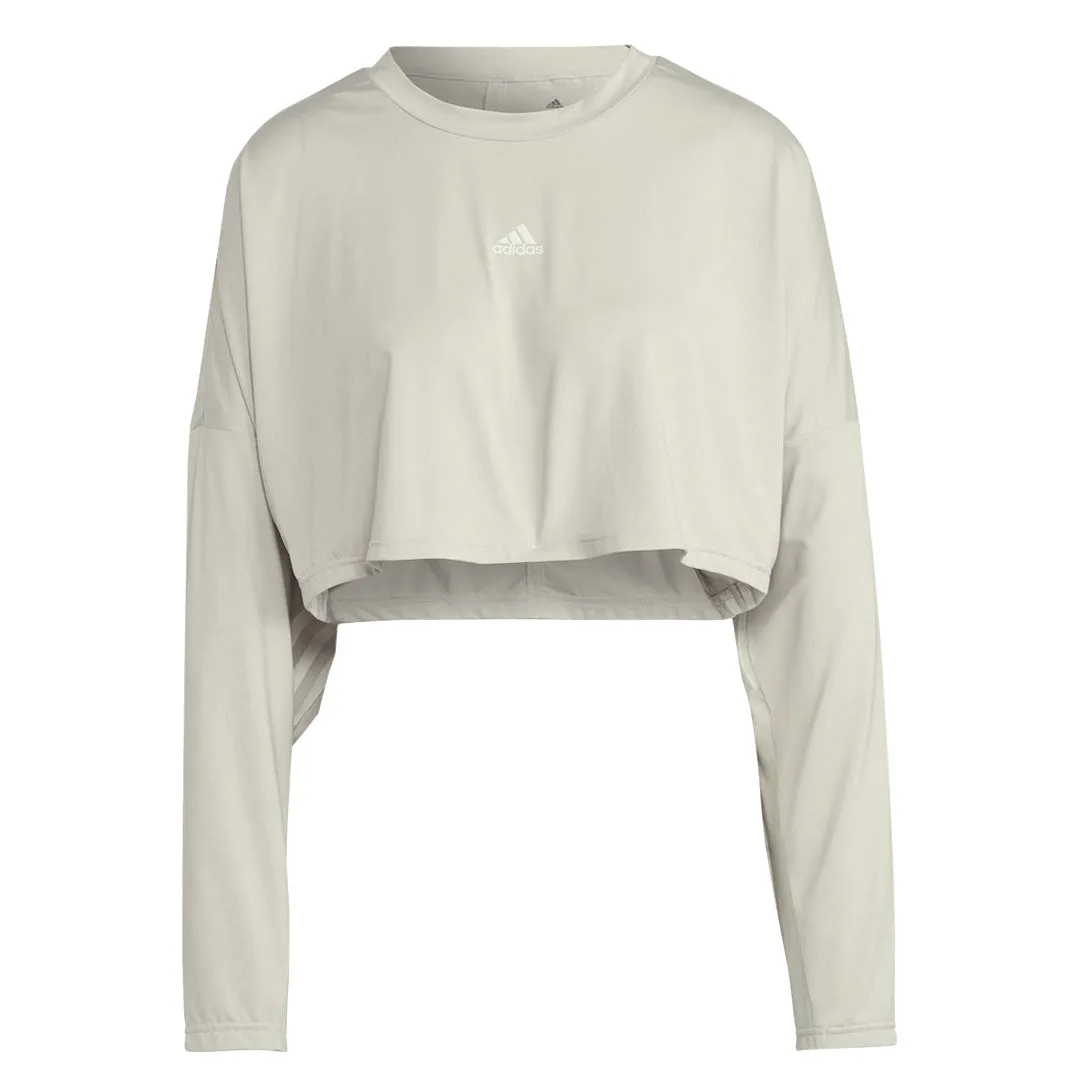 adidas - Women's Oversized Hyperglam 3-Stripes Sweatshirt (HK2584)