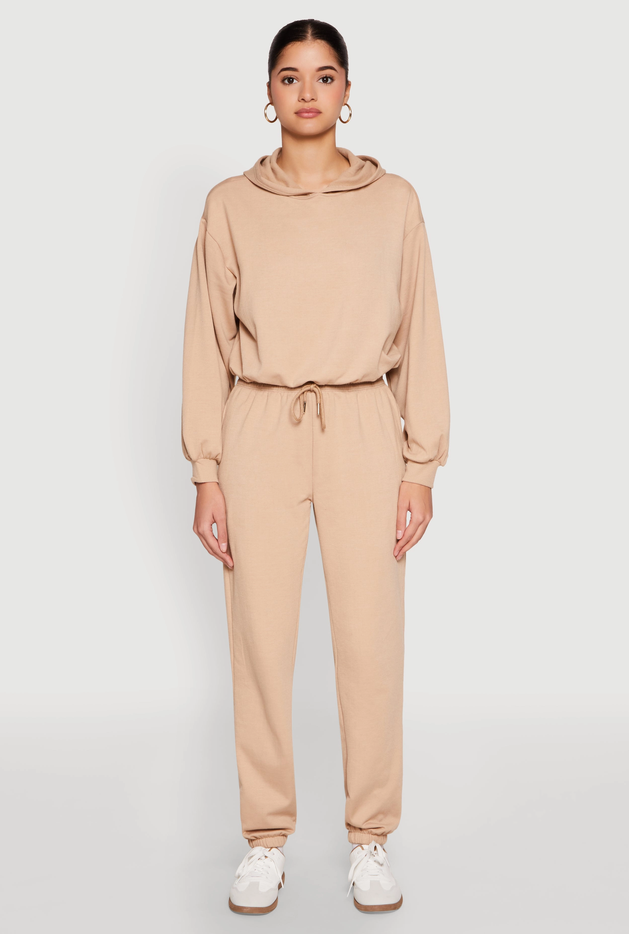 Almost Famous Bubble Hem Cropped Hoodie