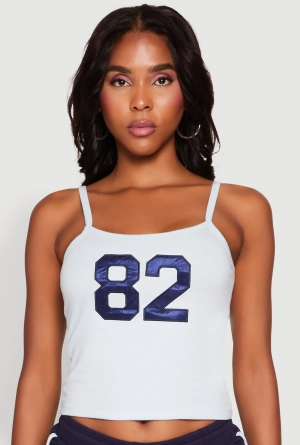 Almost Famous Graphic Print Cropped Cami