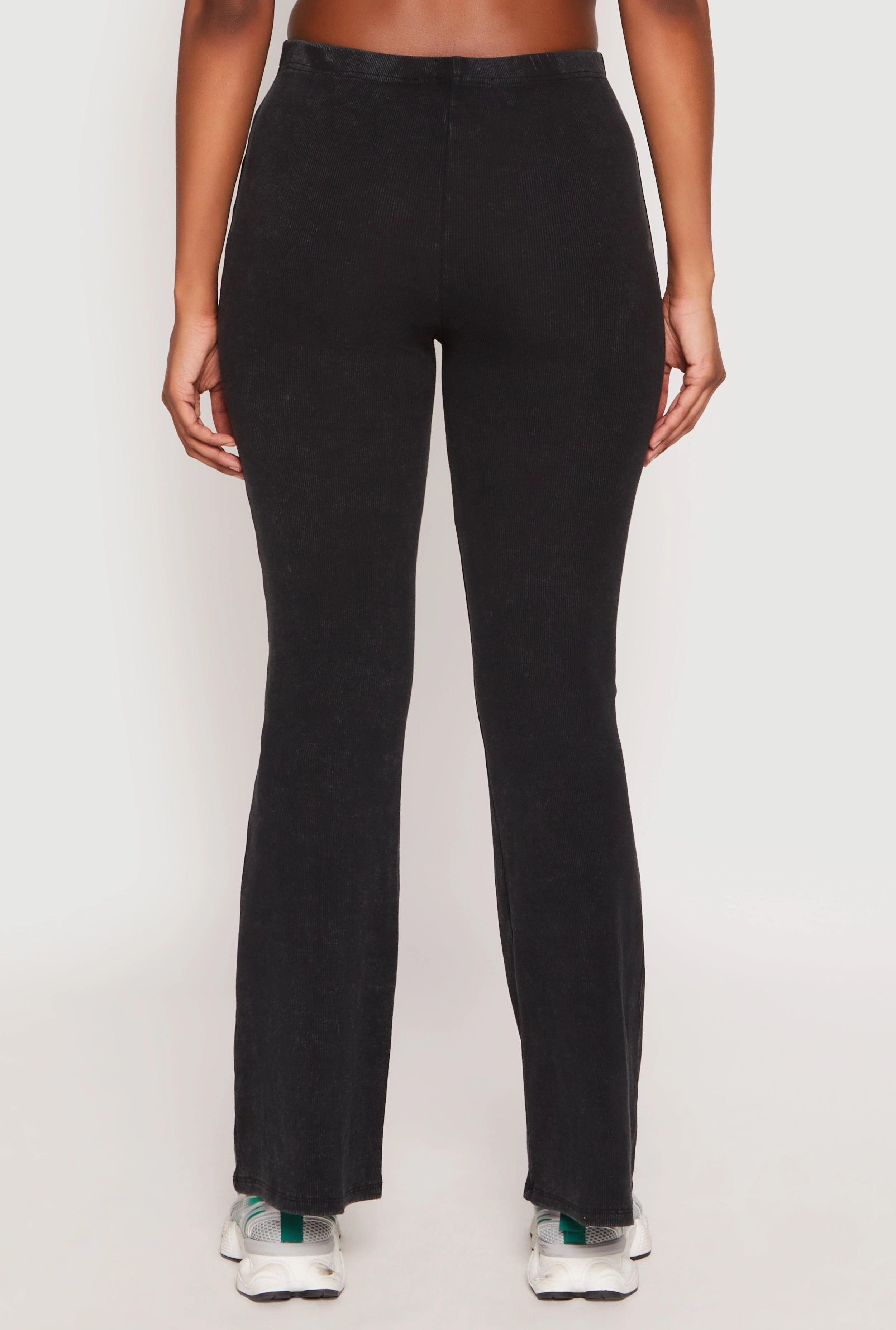 Almost Famous Ribbed Knit Flare Pants