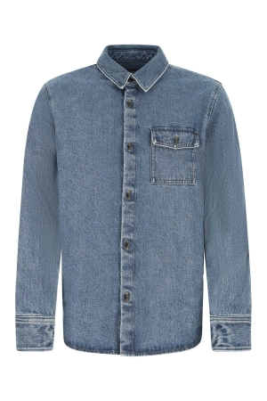 A.P.C. Patch Pocket Long-Sleeved Denim Shirt