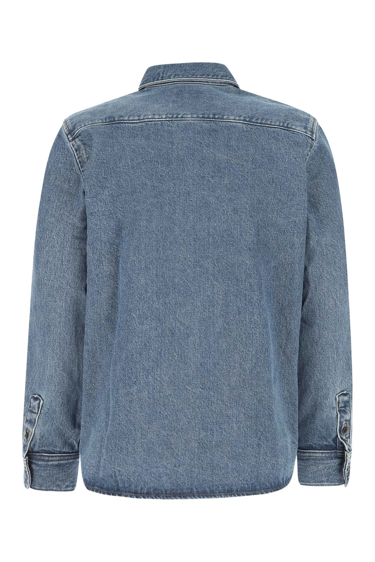 A.P.C. Patch Pocket Long-Sleeved Denim Shirt