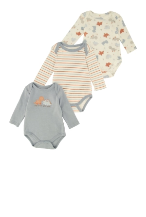 Baby Boys 0-9M Tons of Fun with Daddy Bodysuits 3 Pack