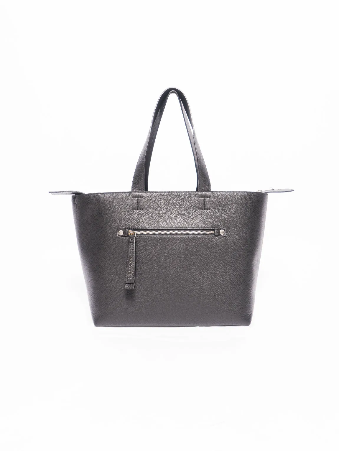 Bag with black back pocket