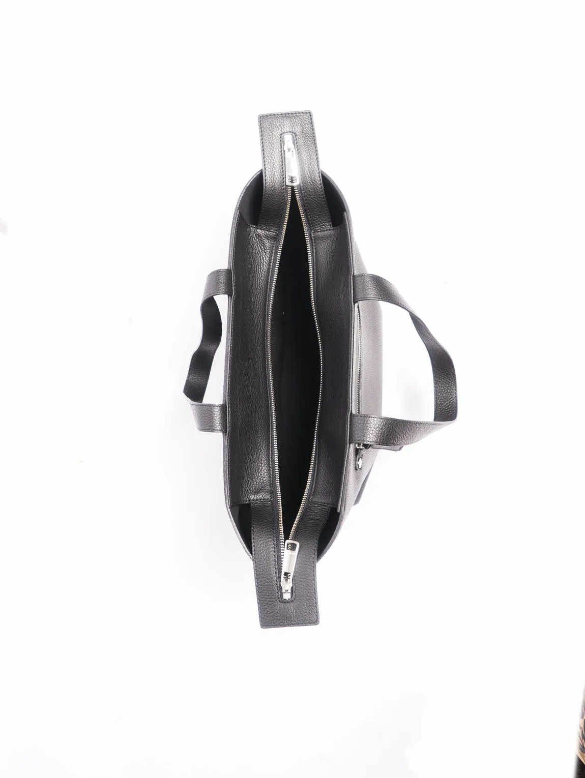 Bag with black back pocket