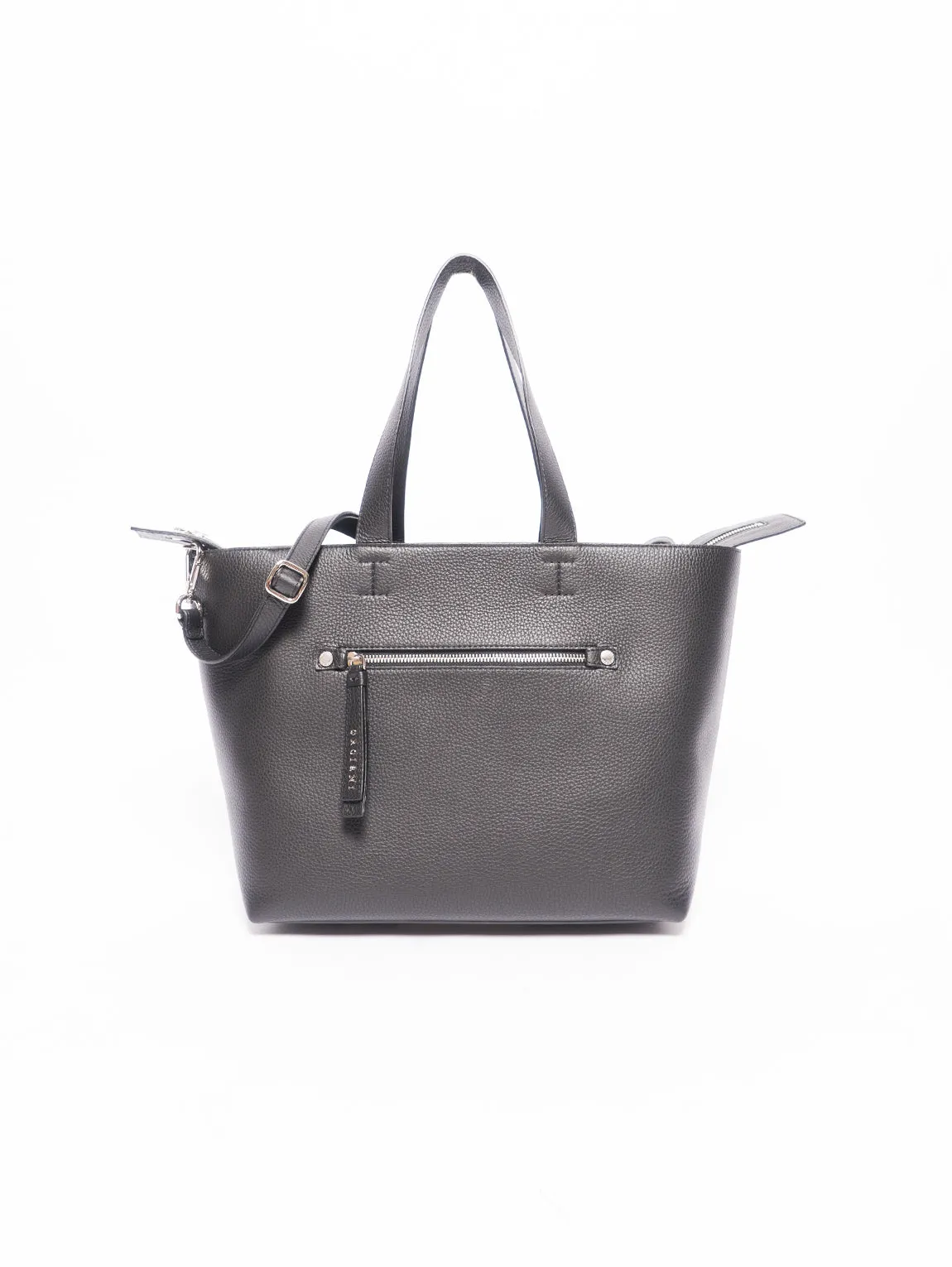 Bag with black back pocket