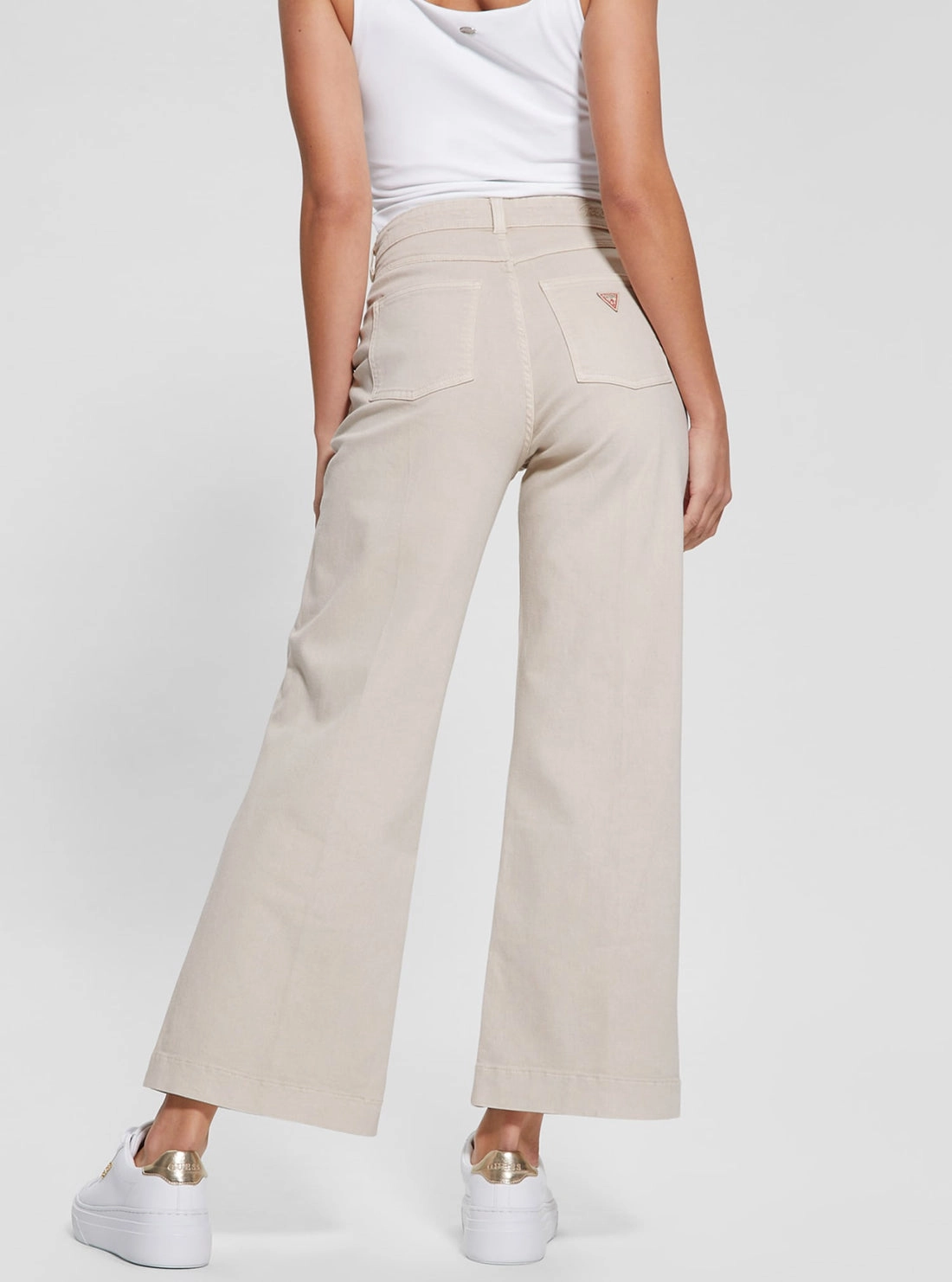 Beige Darma Wide Leg Pant