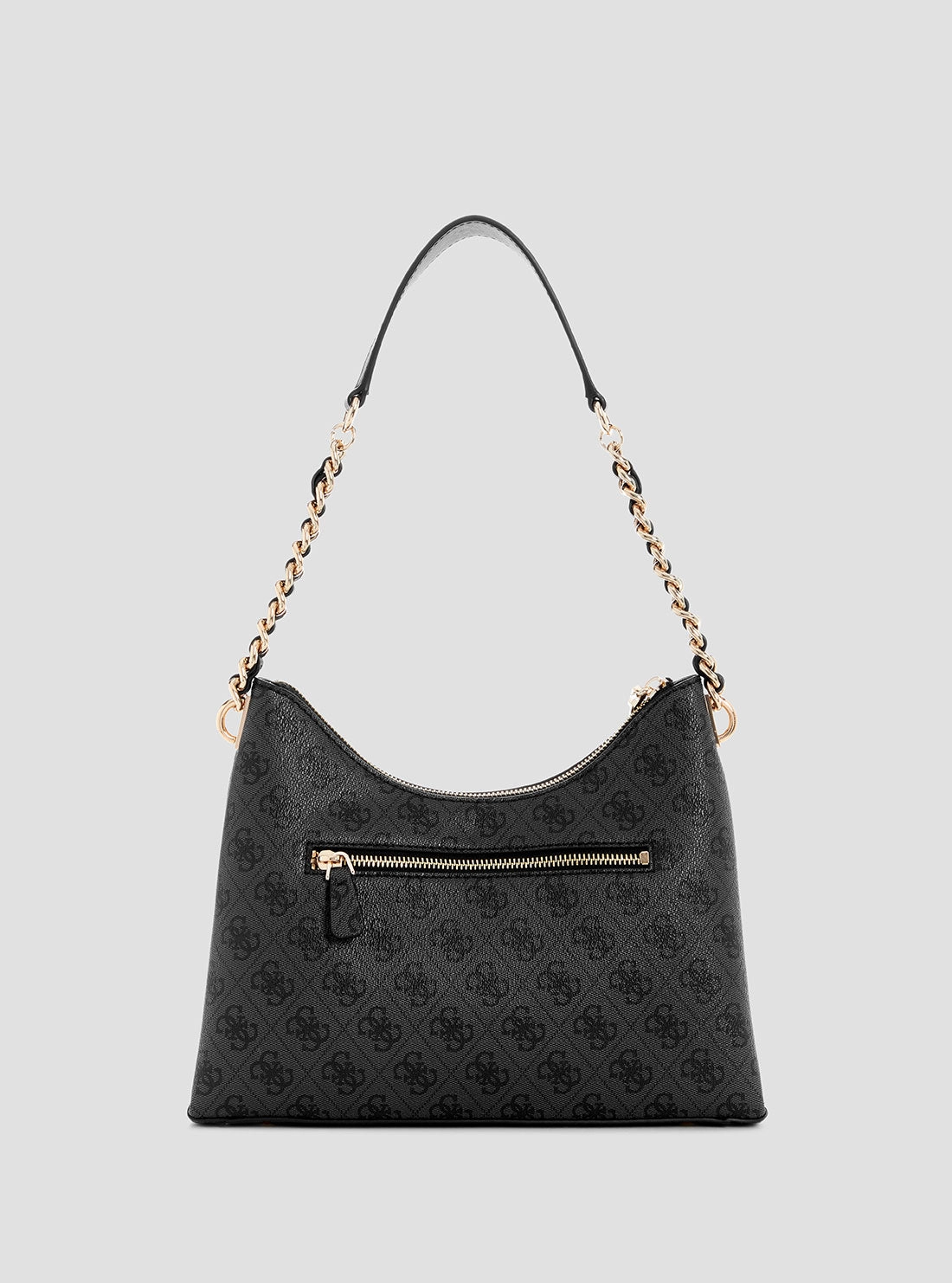 Black Logo Izzy Shoulder Bag