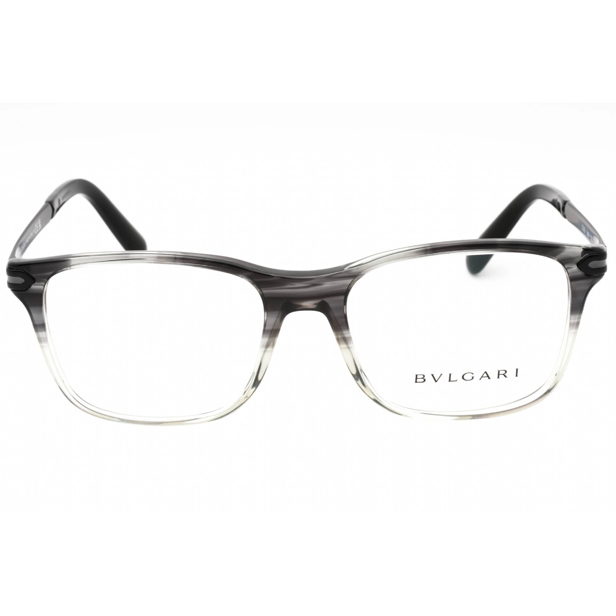 Bvlgari Men's Eyeglasses - Grey Striped Gradient Plastic Full Rim Frame | 0BV3049 5484