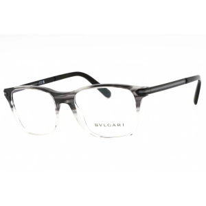 Bvlgari Men's Eyeglasses - Grey Striped Gradient Plastic Full Rim Frame | 0BV3049 5484