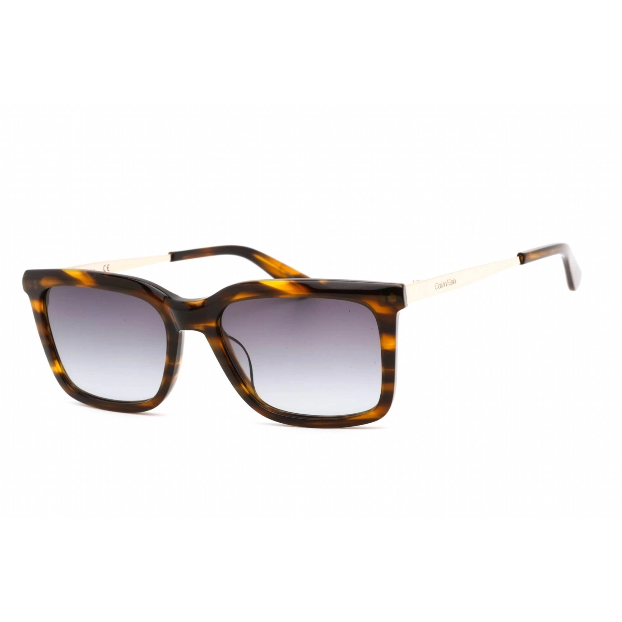 Calvin Klein Men's Sunglasses - Striped Brown Rectangular Shape Frame | CK22517S 240