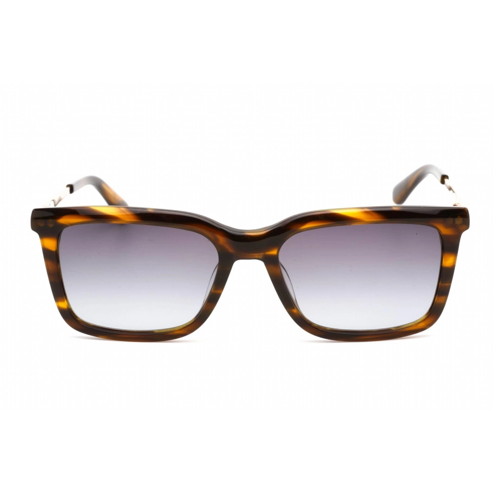 Calvin Klein Men's Sunglasses - Striped Brown Rectangular Shape Frame | CK22517S 240
