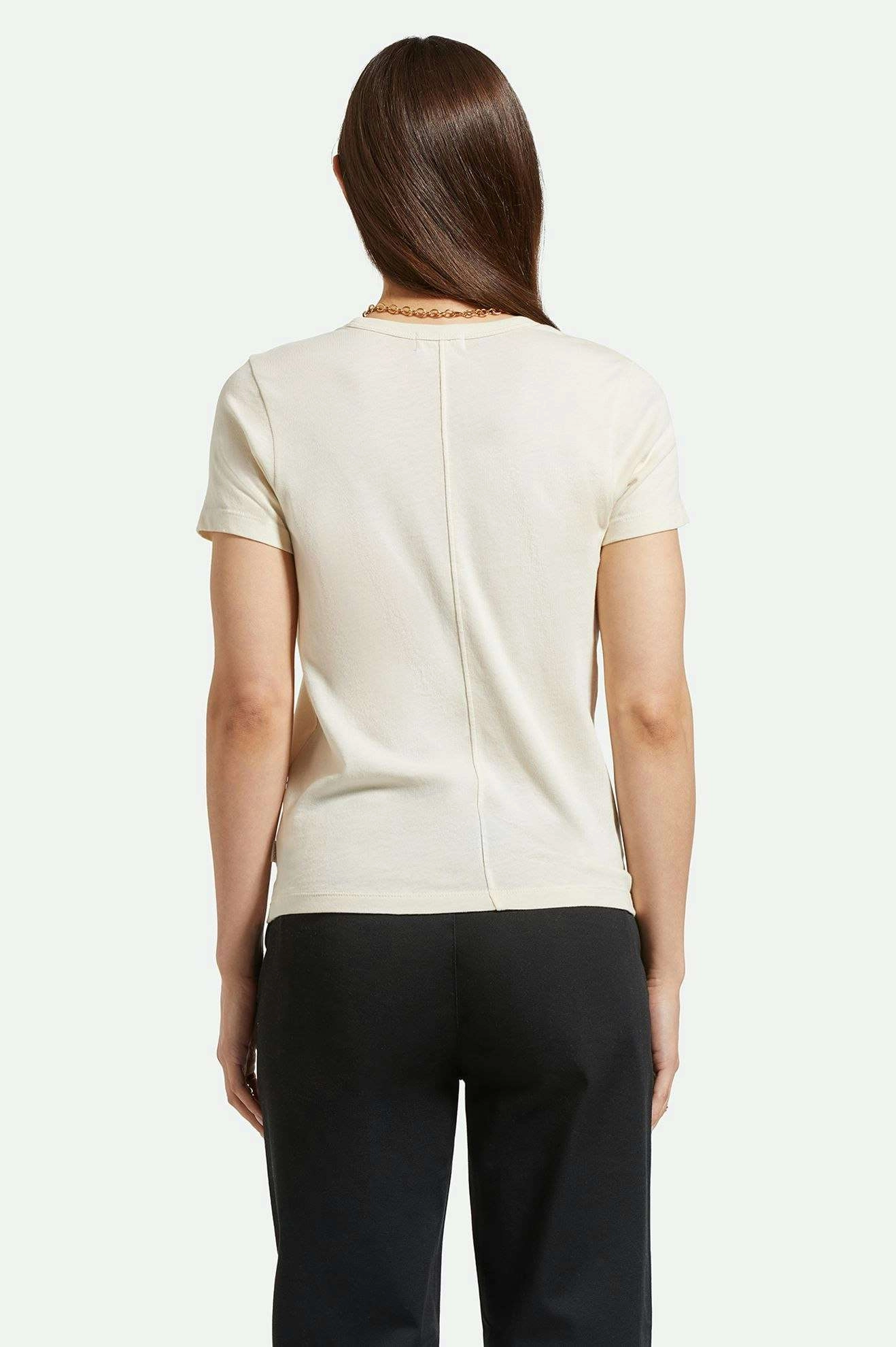 Carefree Organic Garment Dye Perfect Pocket T-Shirt - White Smoke