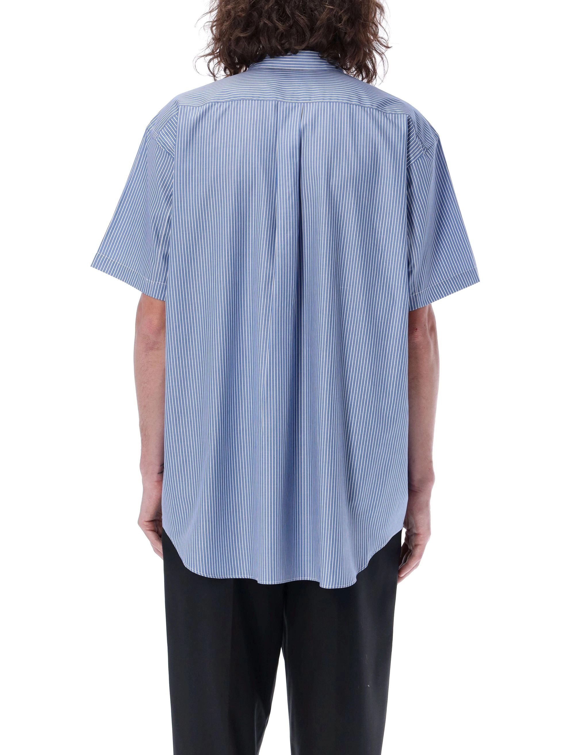 Comme des Garçons Shirt Short Sleeved Striped Shirt