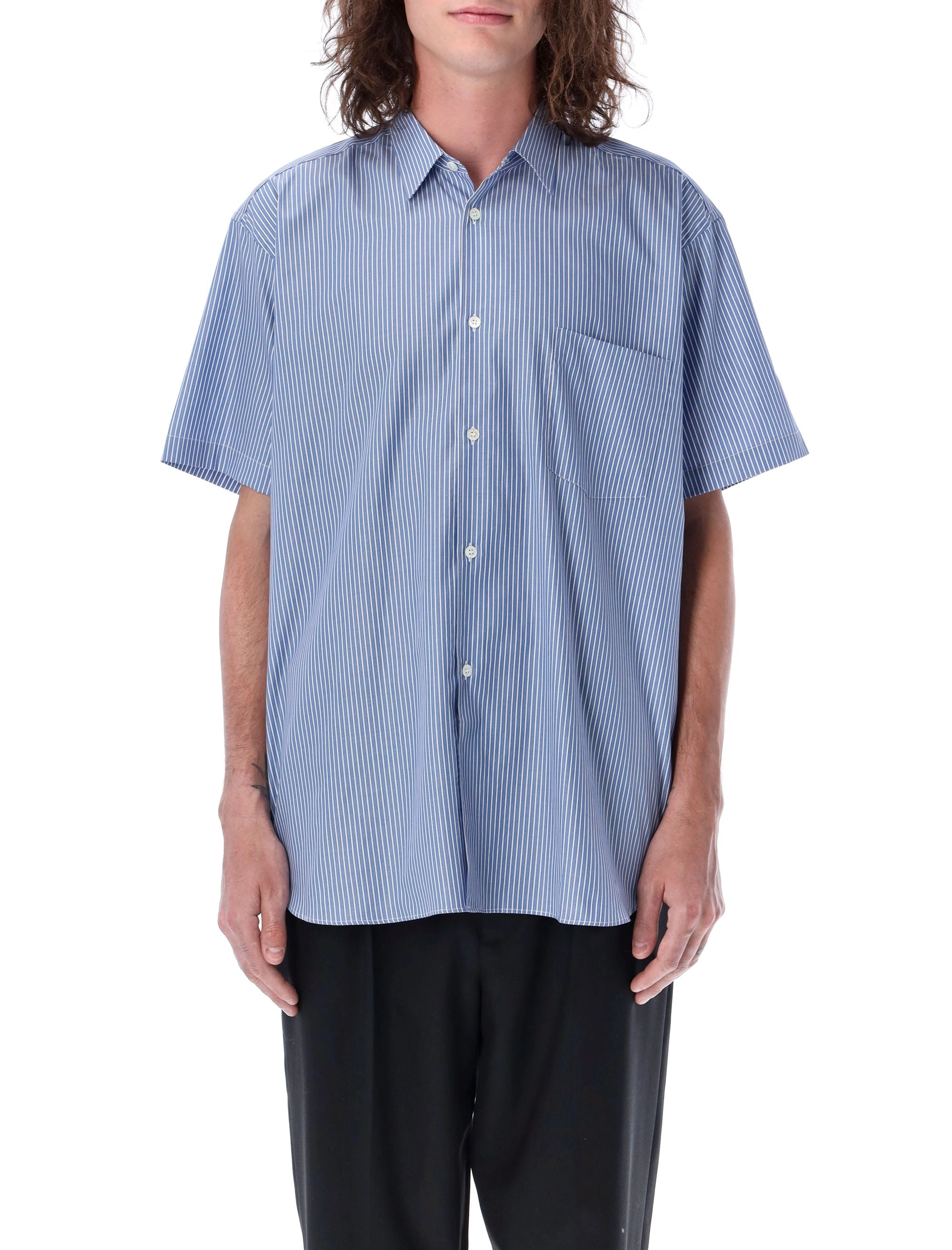 Comme des Garçons Shirt Short Sleeved Striped Shirt