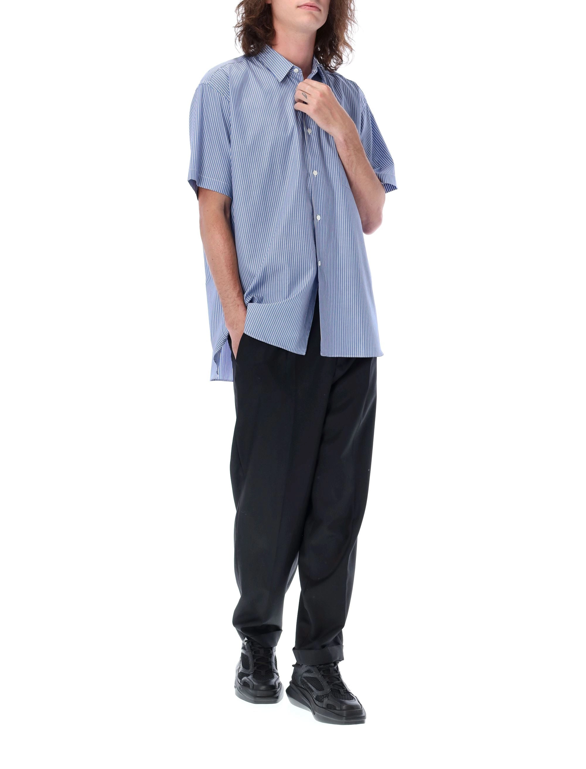 Comme des Garçons Shirt Short Sleeved Striped Shirt