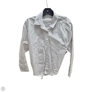 Corset Top Long Sleeve By Clothes Mentor In White, Size: M