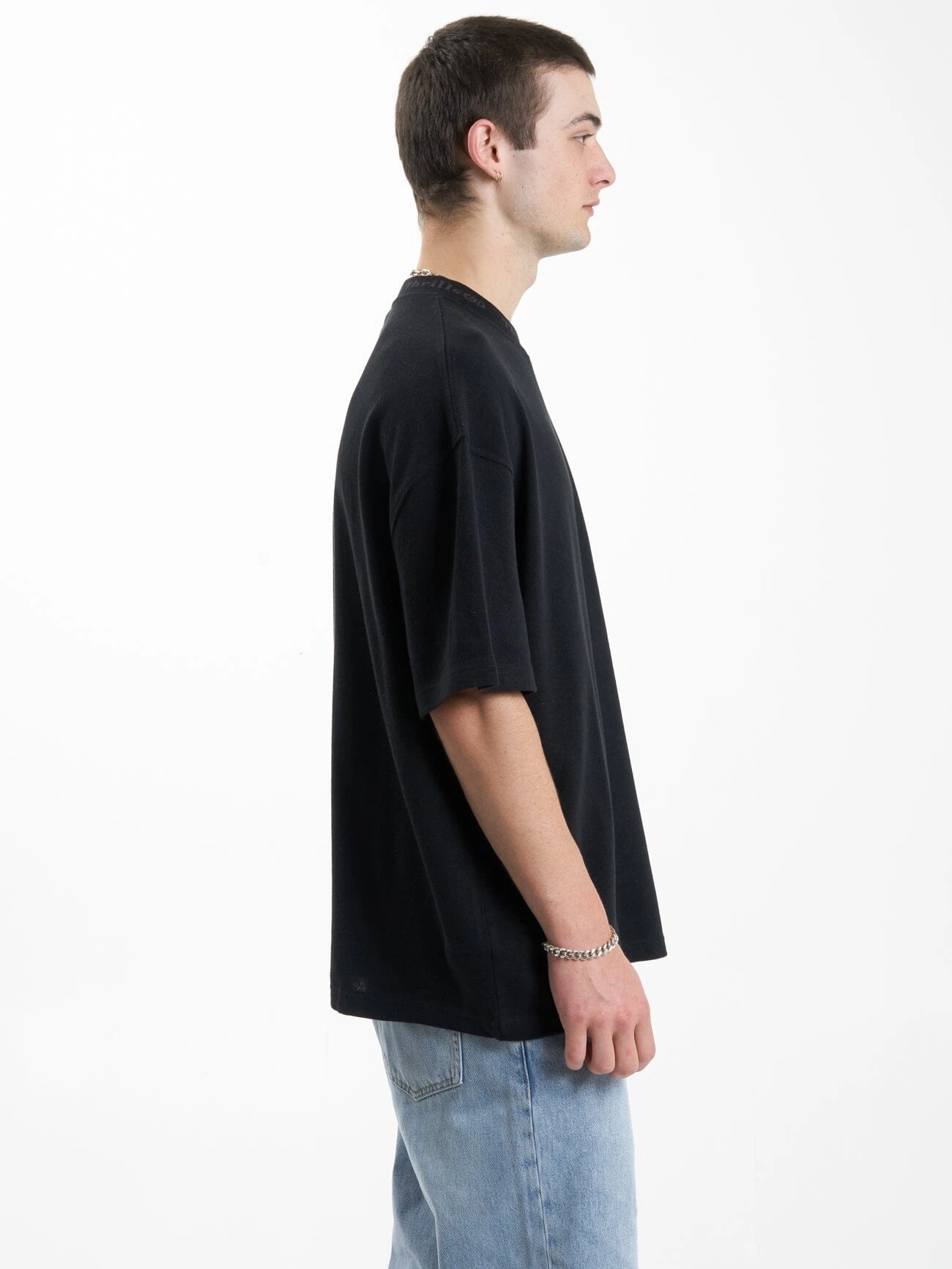 Cortex Box Fit Oversize Tee - Black