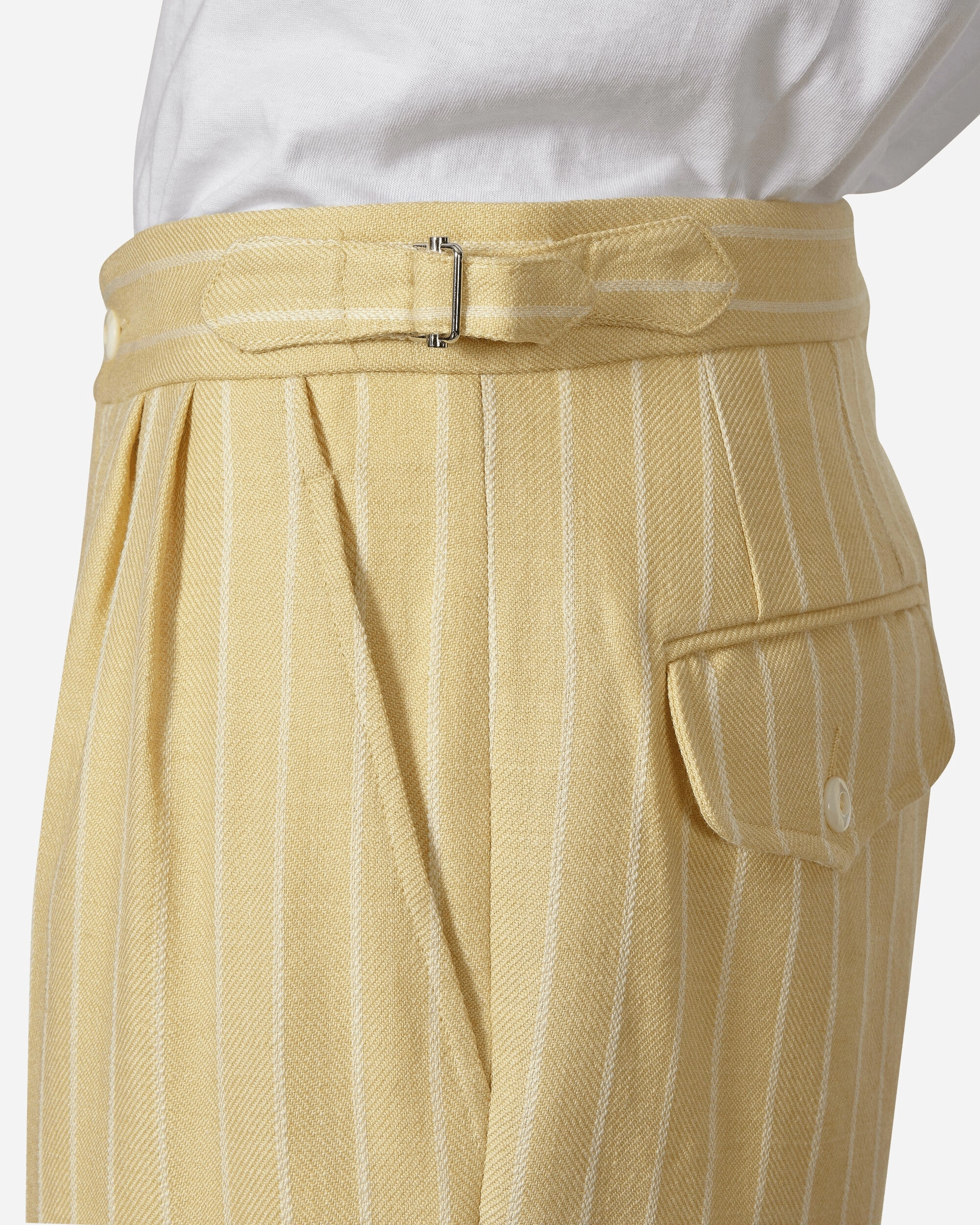 Dennis Stripe Trousers Cream / White