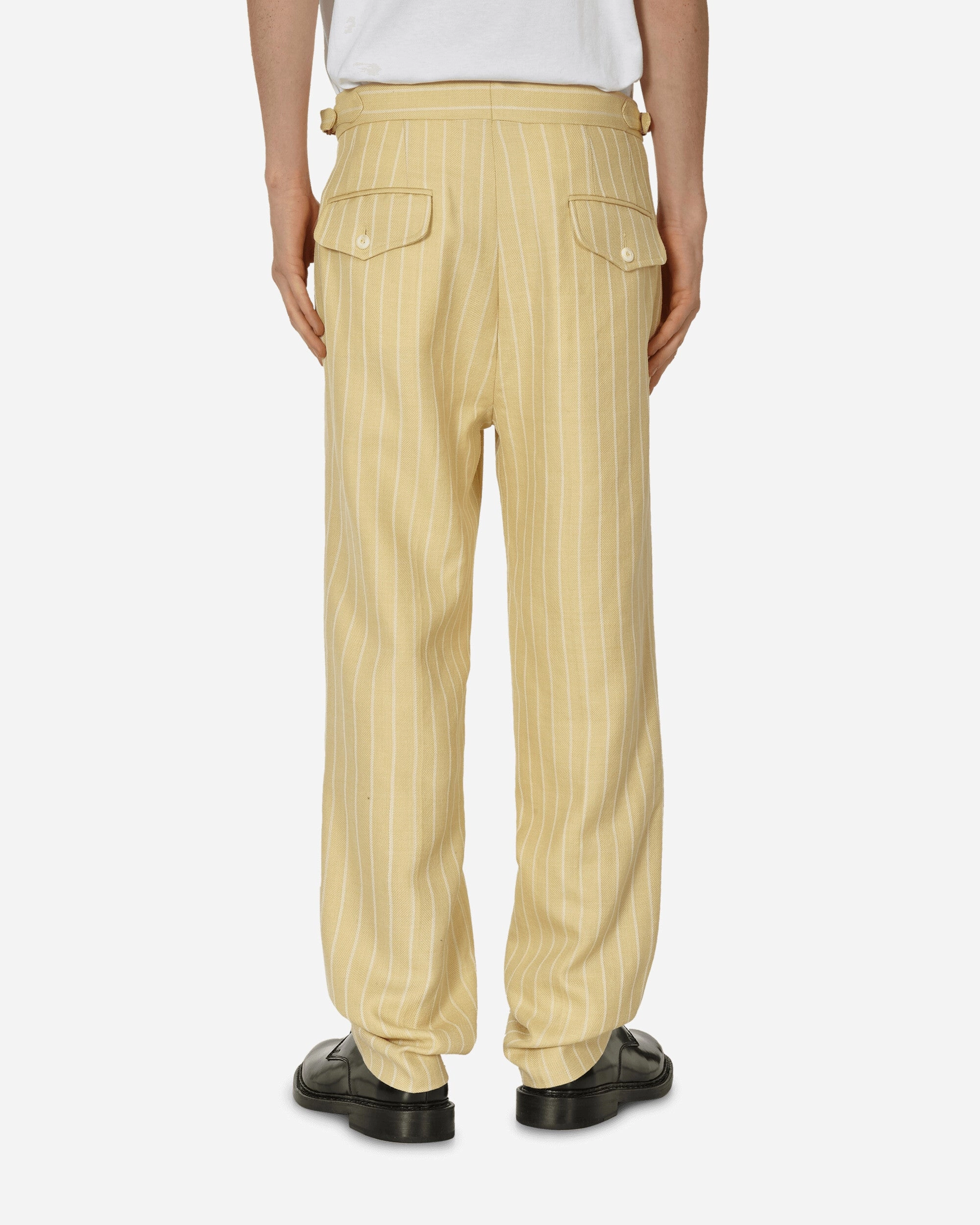 Dennis Stripe Trousers Cream / White