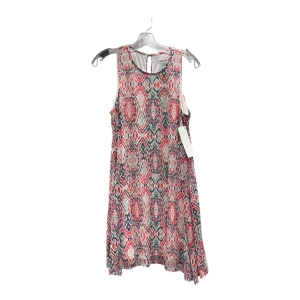 Dress Casual Short By Calvin Klein In Green & Pink, Size:Mp