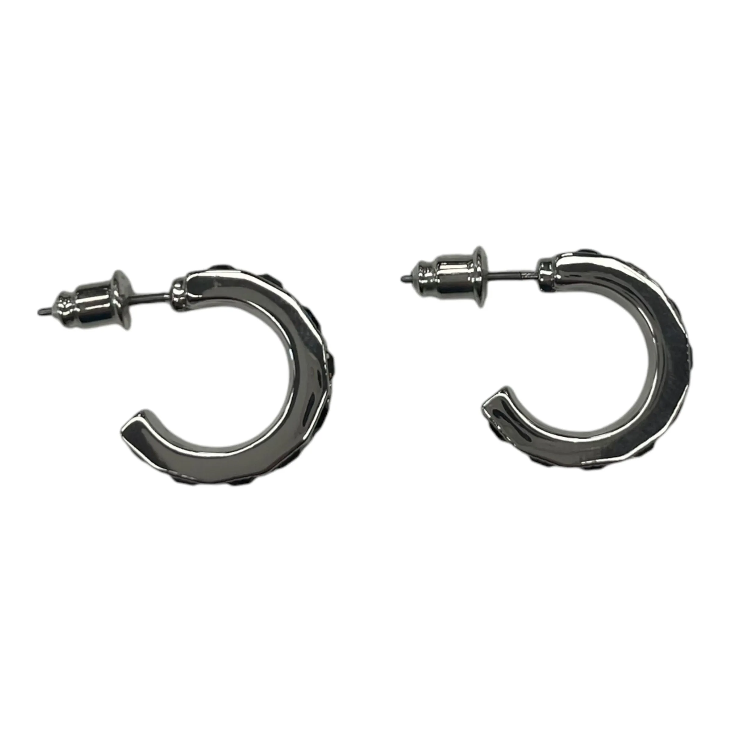 Earrings Hoop By Clothes Mentor In Silver