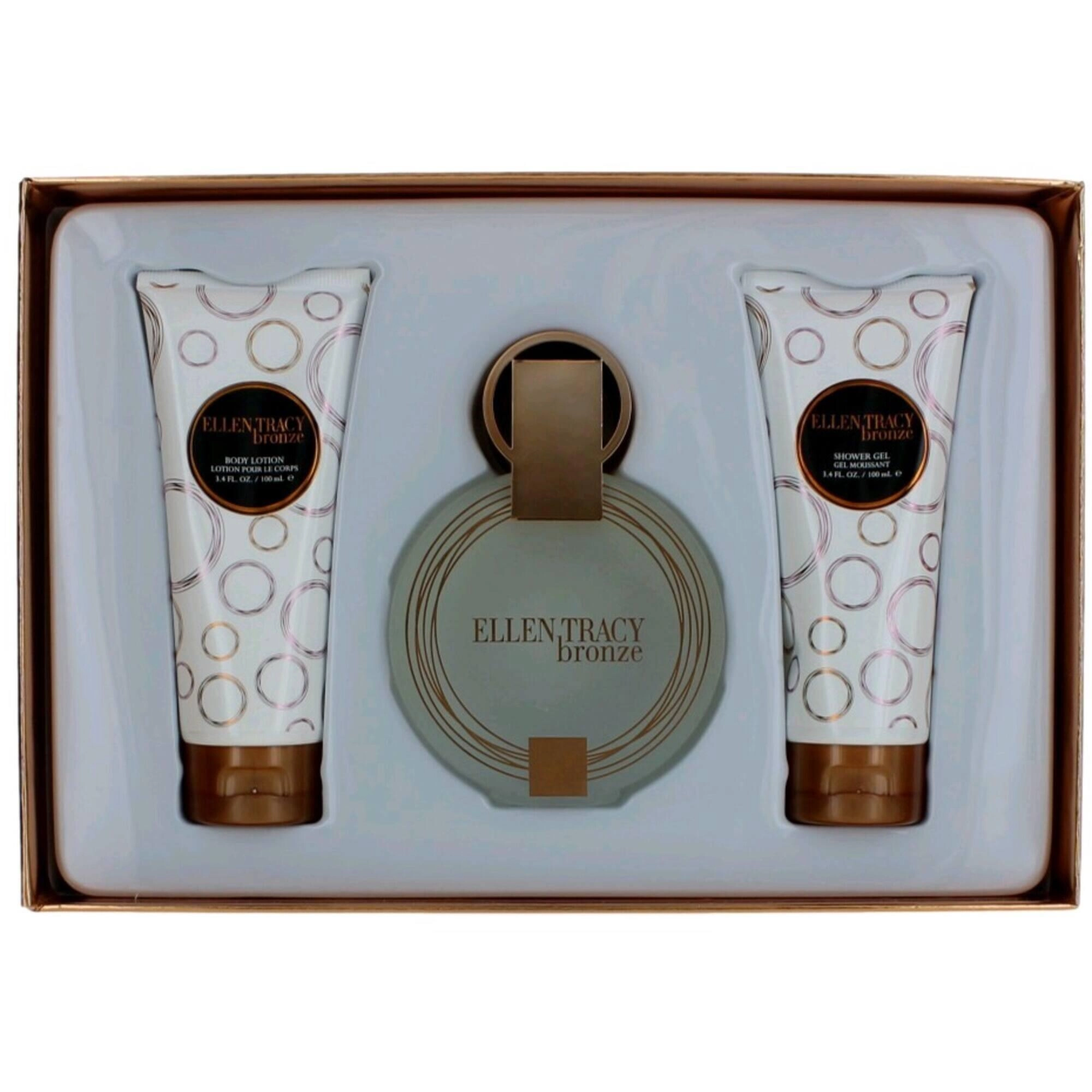 Ellen Tracy Women's Gift Set - Bronze Authentic and Captivating Fragrance, 3 Piece