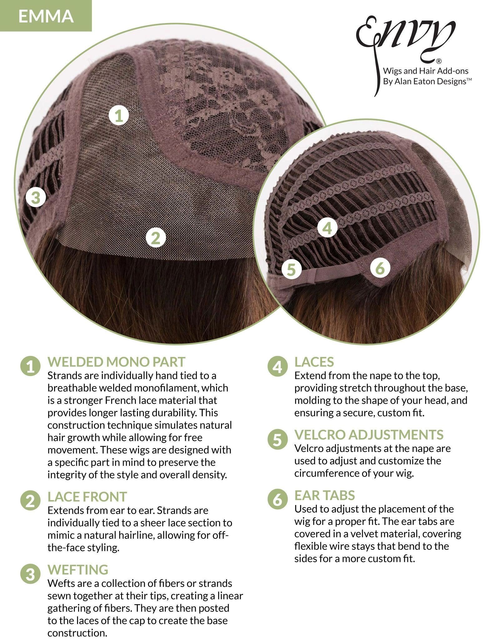 Emma Wig by Envy | Human Hair Blend (Lace Front)
