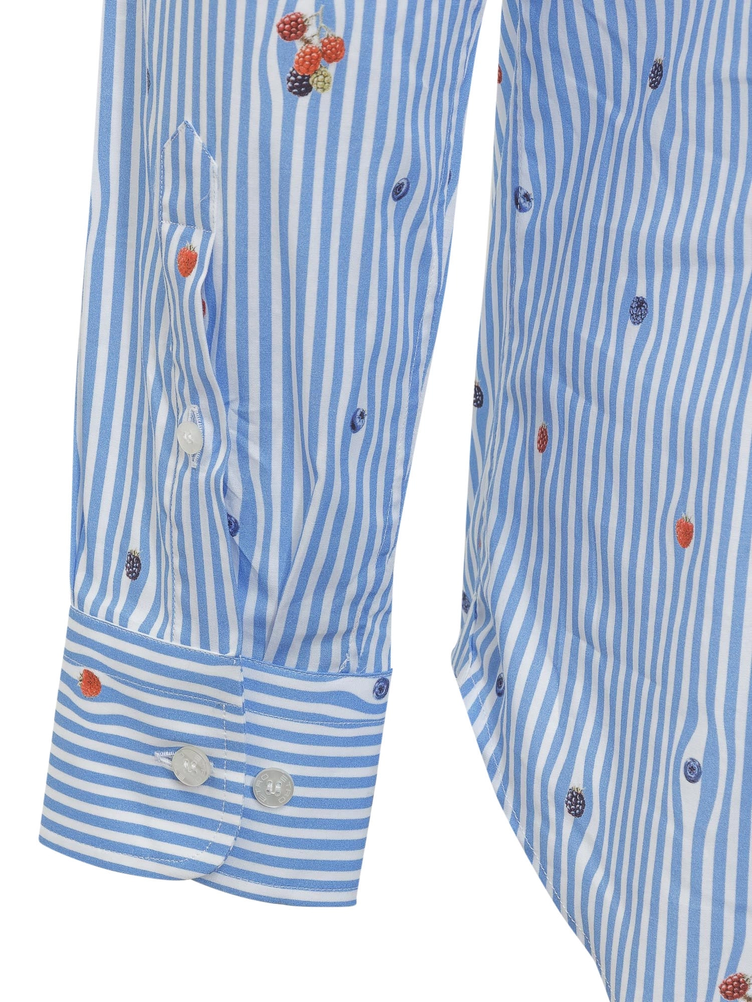 Etro Logo Embroidered Striped Shirt