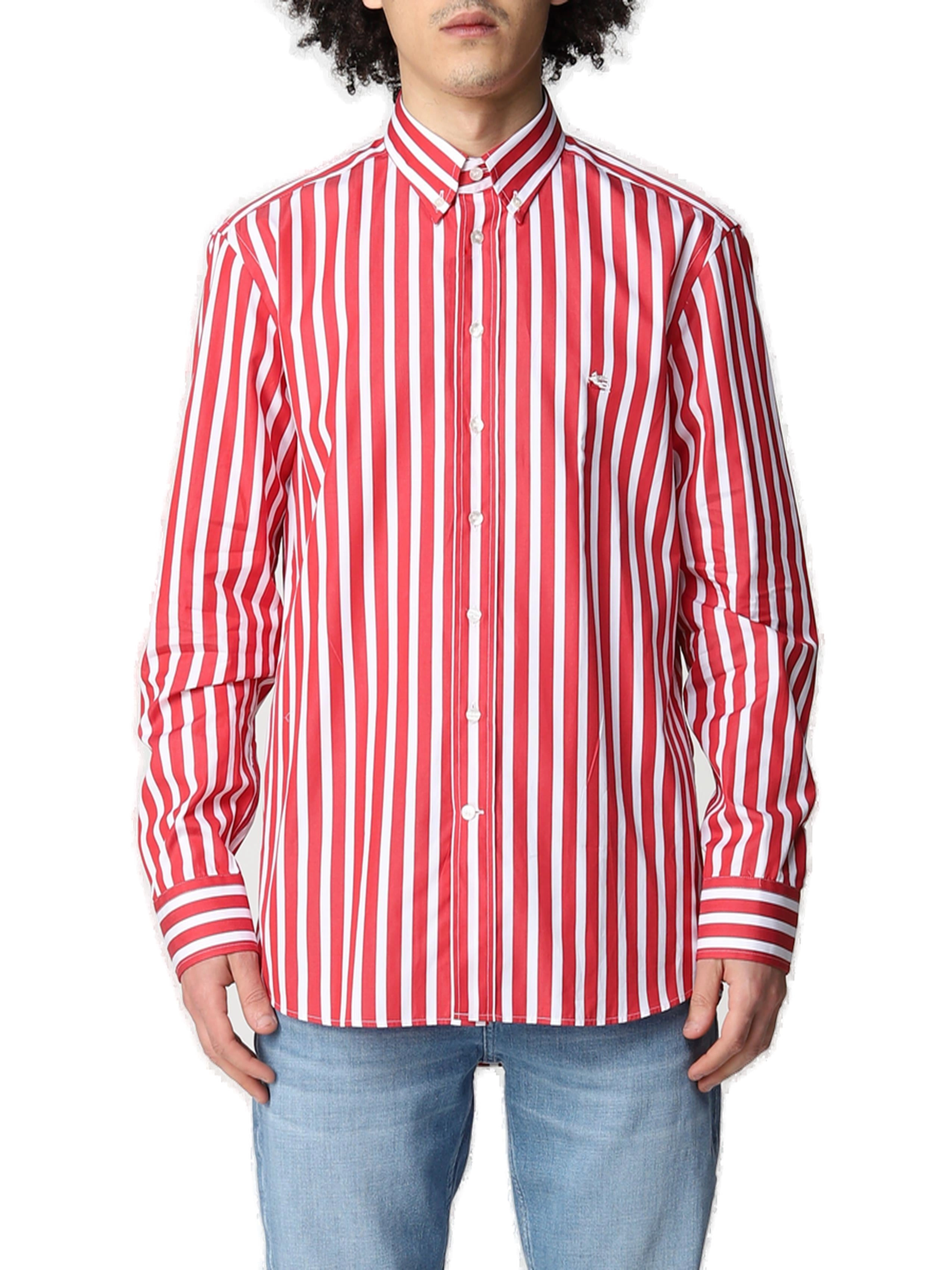 Etro Long-Sleeved Striped Shirt