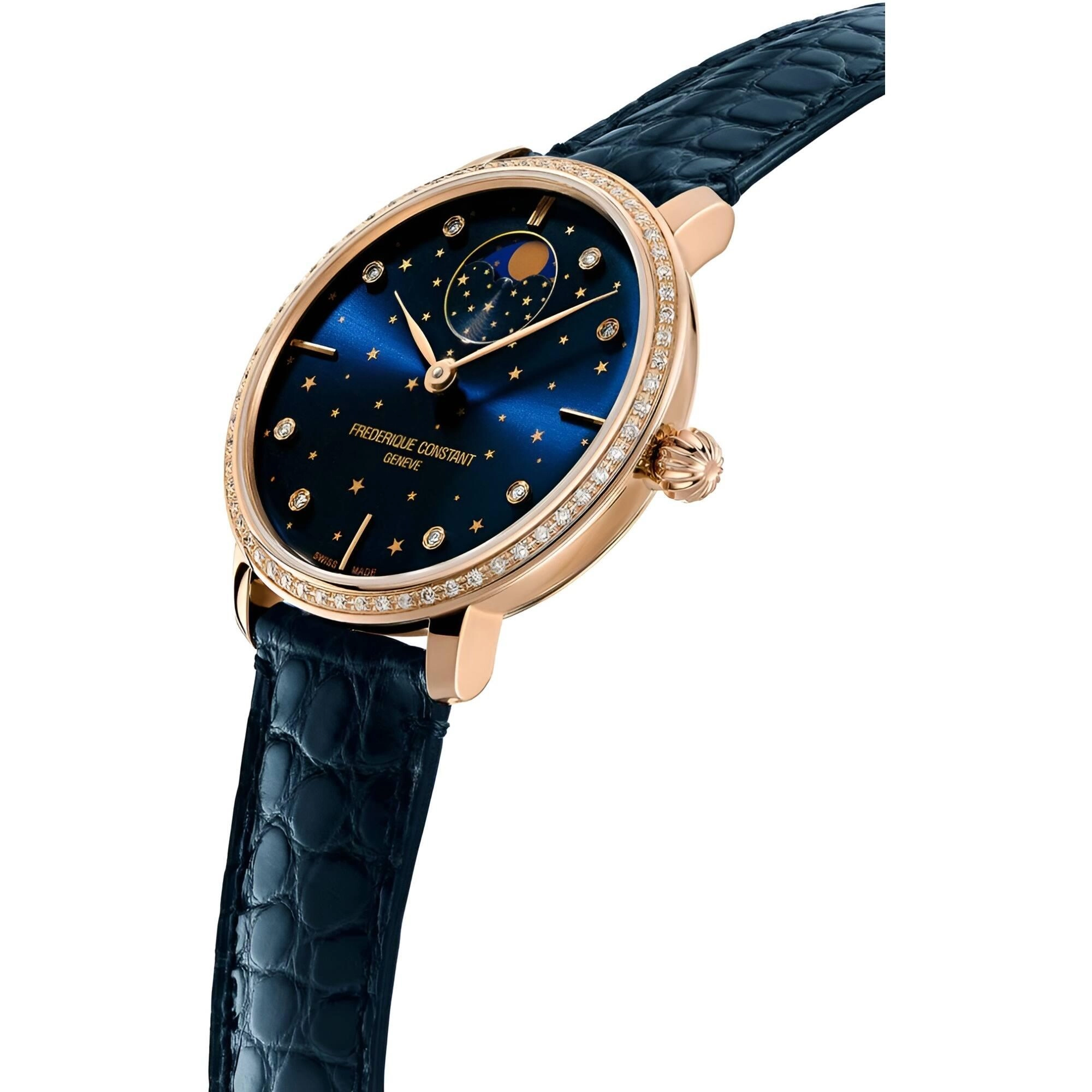Frederique Constant Women's Watch - Slimline Automatic Blue Dial | 701NSD3SD4
