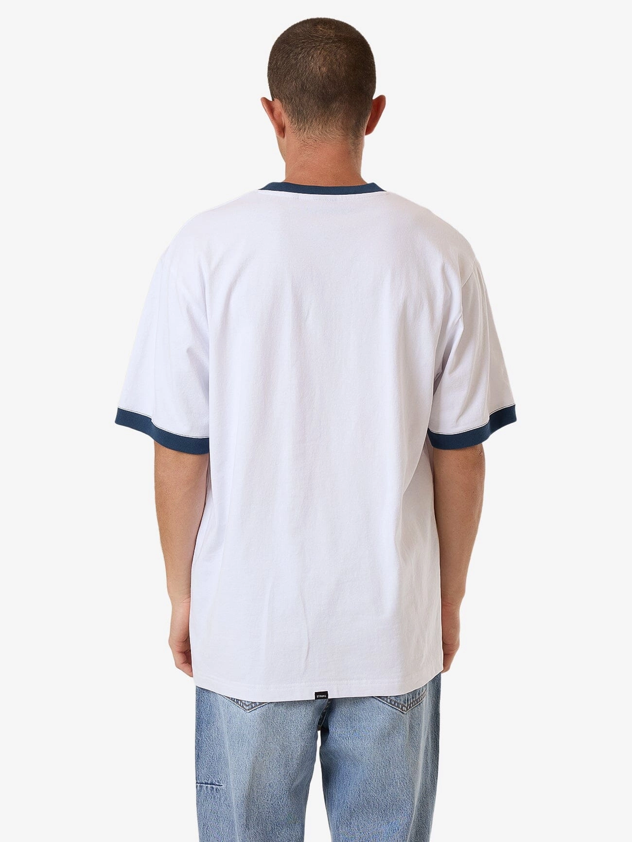 Garden State Oversize Fit Ringer Tee - White