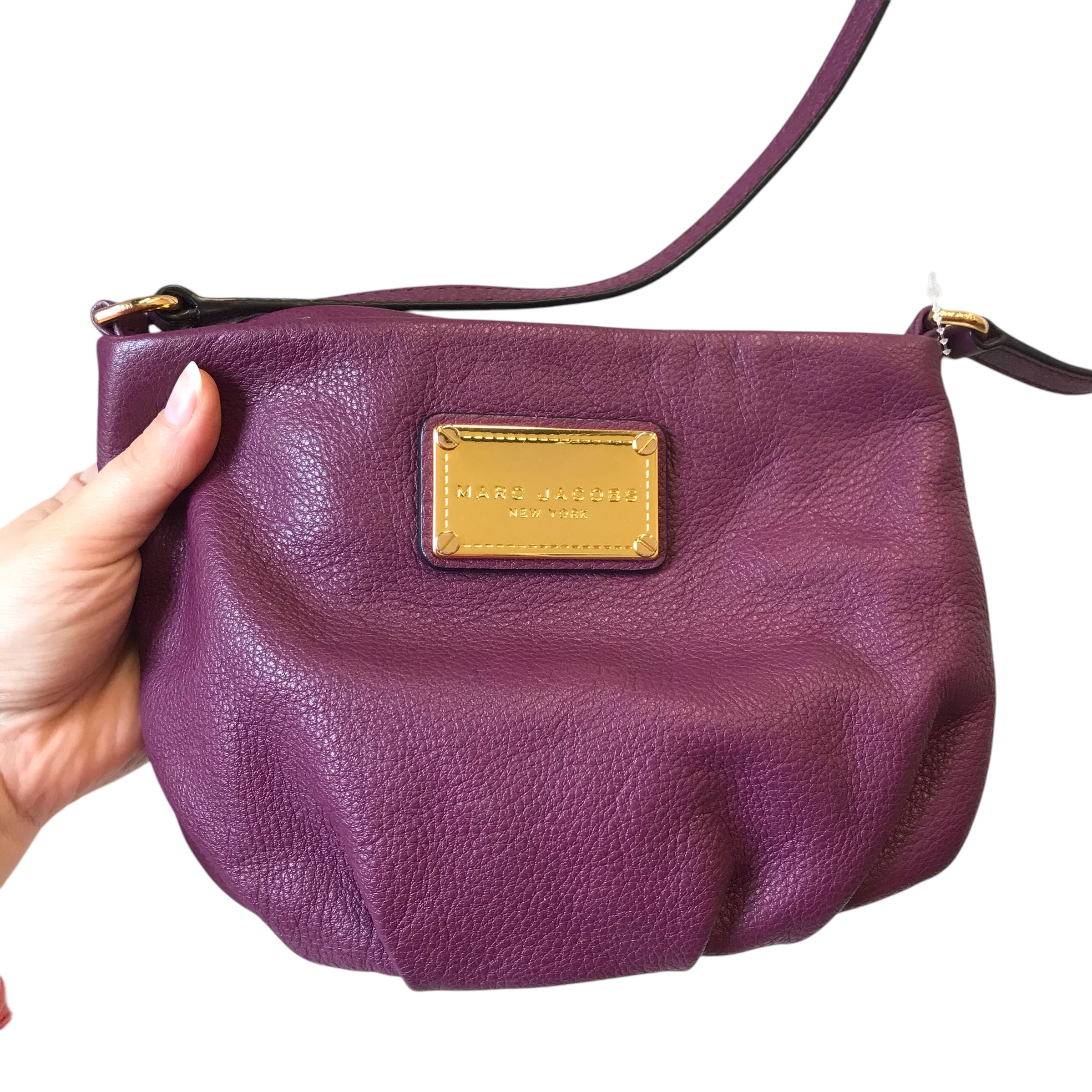 Handbag Designer By Marc Jacobs In Purple, Size:Small