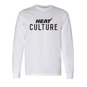 HEAT Culture White Long Sleeve Tee