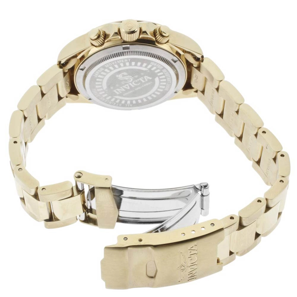 Invicta 14931 Women's Speedway Chronograph Gold Tone Dial Gold Plated Dive Watch