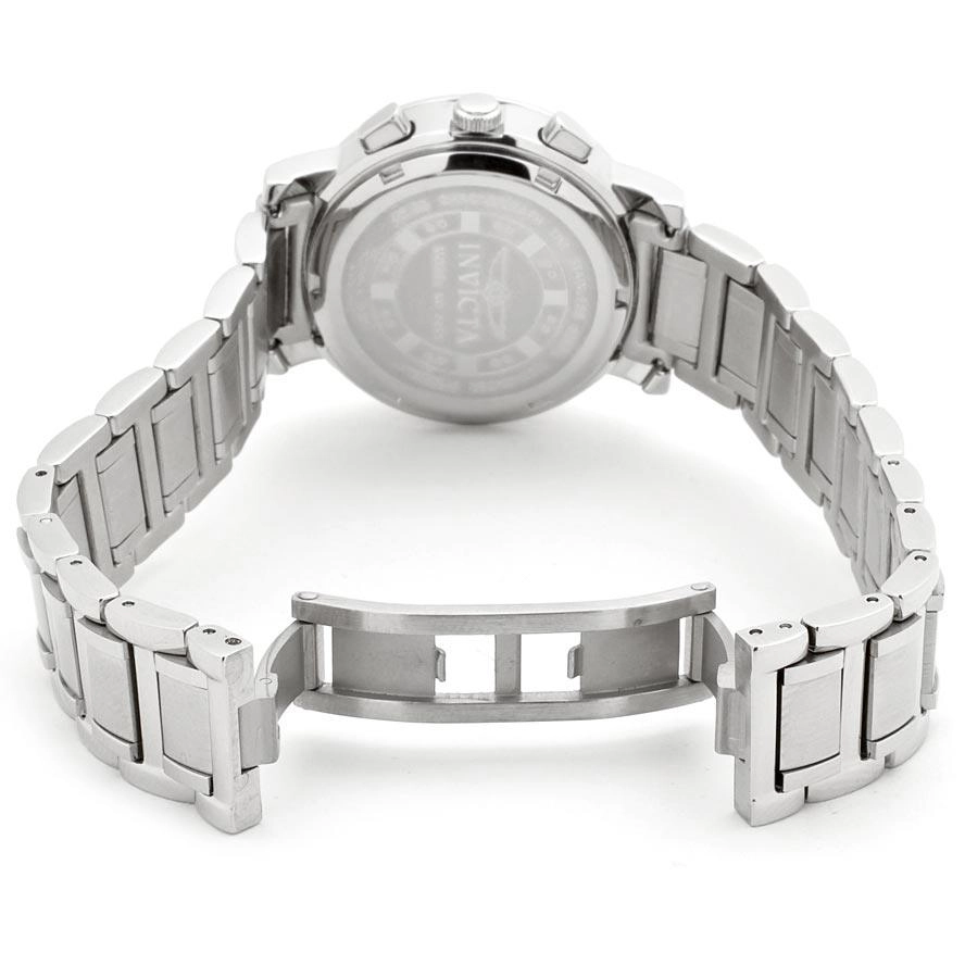 Invicta 4718 Women's Steel Bracelet Wildflower Chrono Diamond Mother of Pearl Dial Day-Date Watch