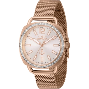 Invicta Women's Quartz Watch - Ocean Voyage Crystal Bezel Silver Tone Dial | 46294