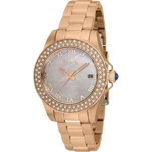 Invicta Women's Watch - Angel Quartz Mother of Pearl Dial Rose Gold Bracelet | 36074