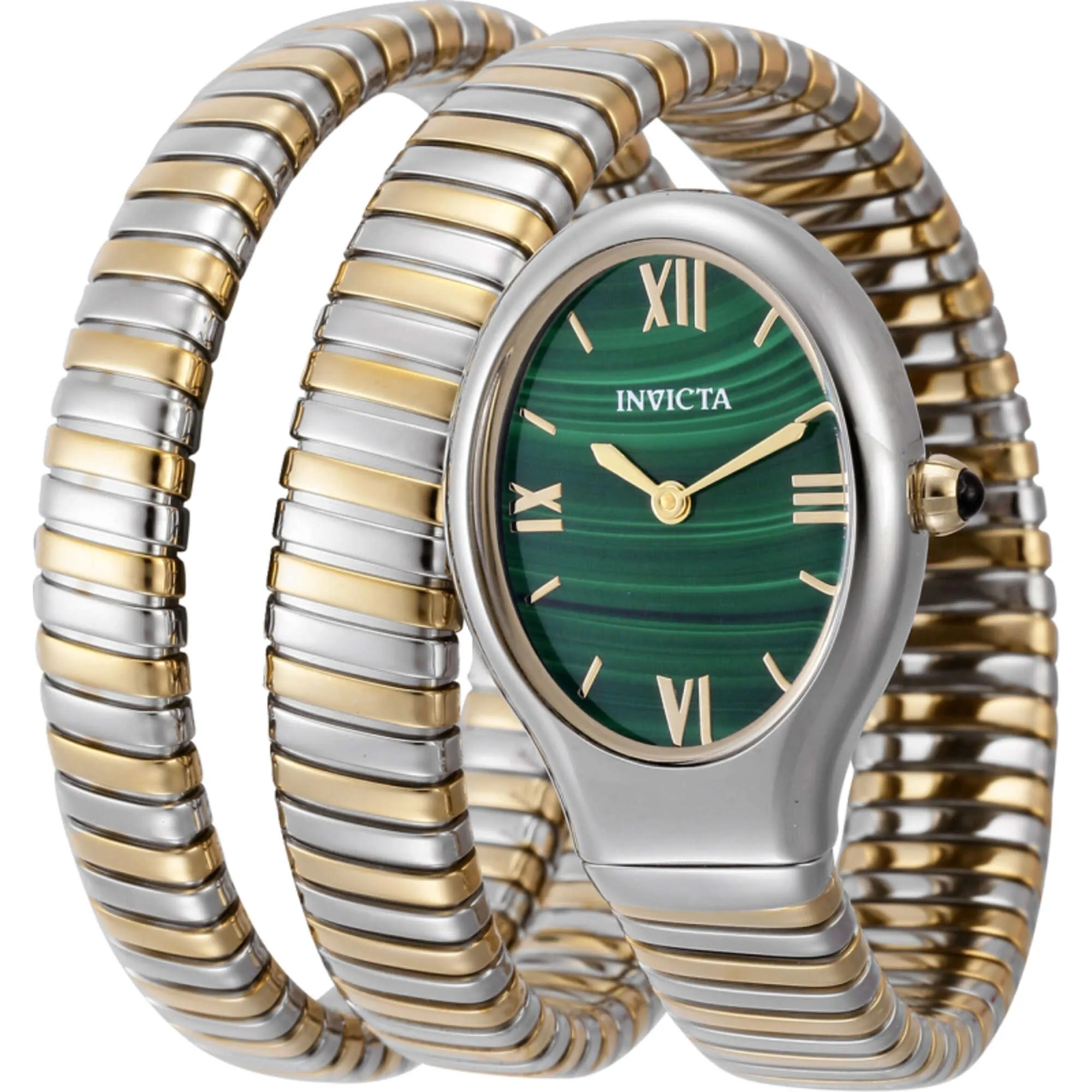 Invicta Women's Watch - Mayamar Steel Case Green Dial Two Tone Bracelet | 44979