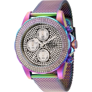 Invicta Women's Watch - Pro Diver Chrono Iridescent Steel Bracelet Crystal | 44699