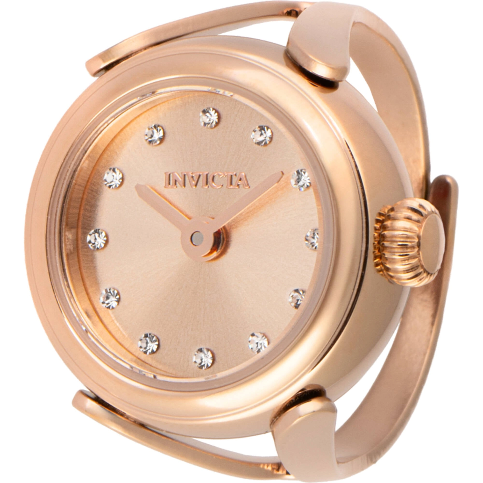 Invicta Women's Watch Ring - Mini Angel Quartz Rose Gold Stainless Steel | 48575