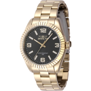 Invicta Women's Watch - Specialty Quartz Black Dial Yellow Gold Bracelet | 47473
