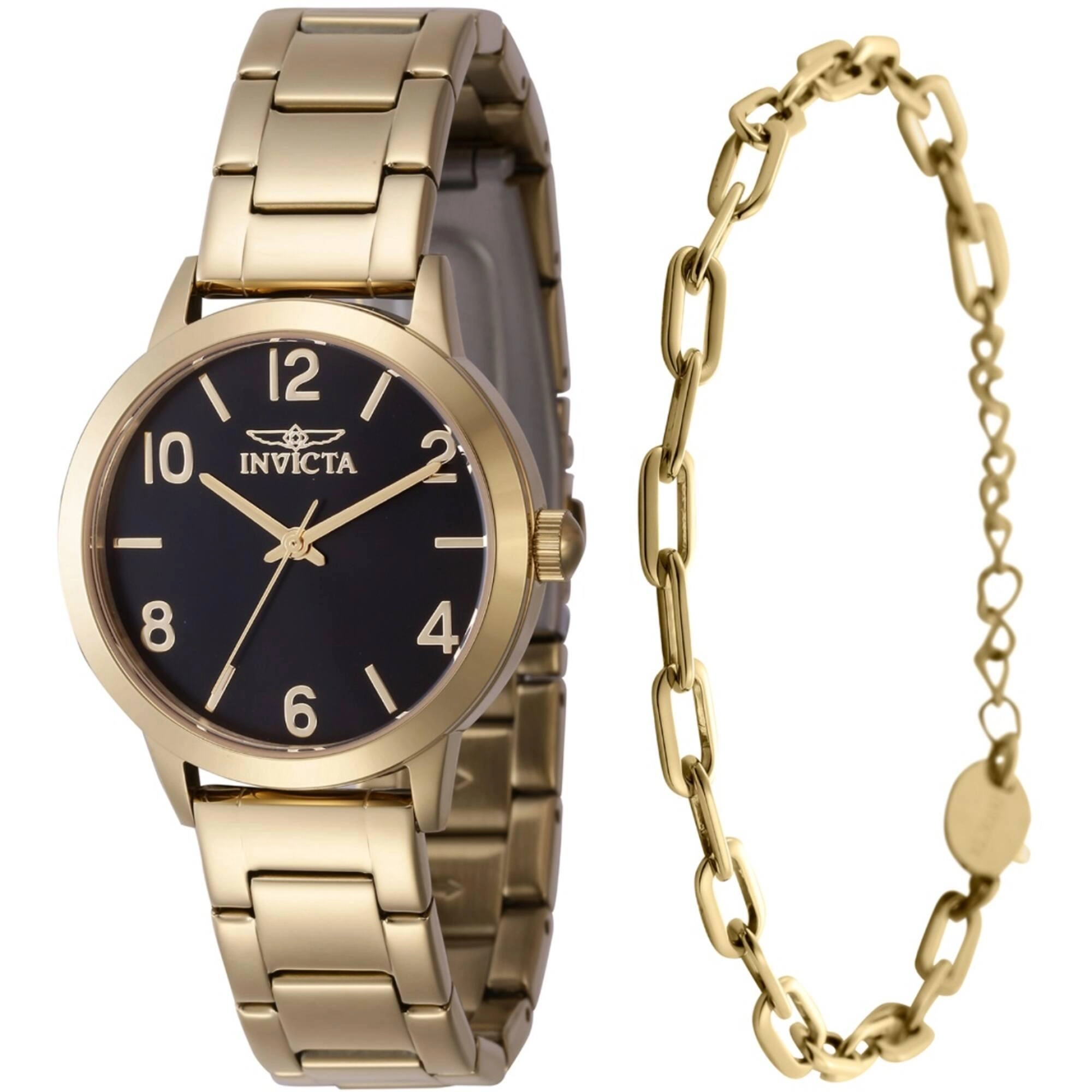 Invicta Women's Watch with Bracelet Set - Wildflower Black Dial Bracelet | 47273